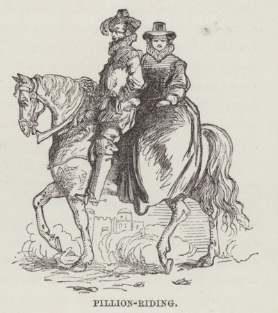 Pillion-ridning (gravering) av English School
