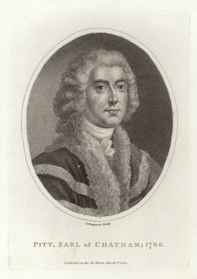 Pitt, jarl av Chatham, 1766 av English School
