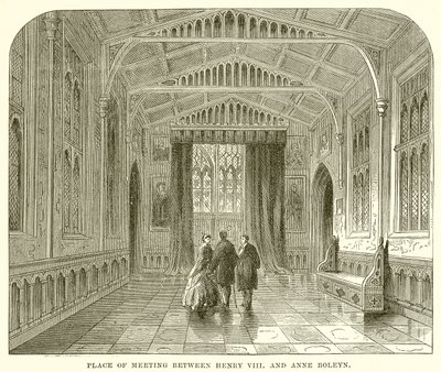 Møtested mellom Henry VIII og Anne Boleyn av English School