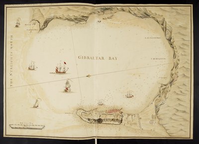 Plan for Gibraltar, Fem planer for bukten og festningen til Gibraltar av English School