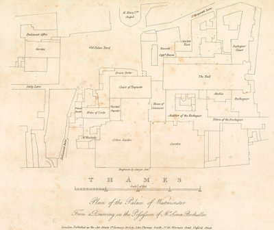 Plan for Palace of Westminster, London av English School