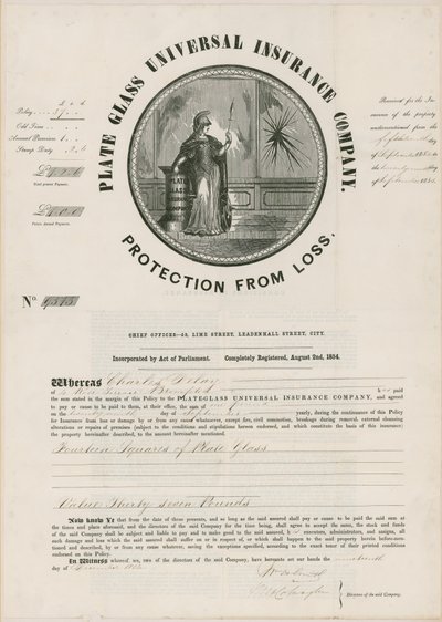Plate Glass Universal Insurance Company av English School