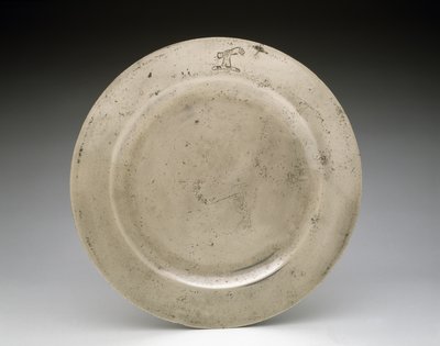 Plate, c. 1750 (tinn) av English School