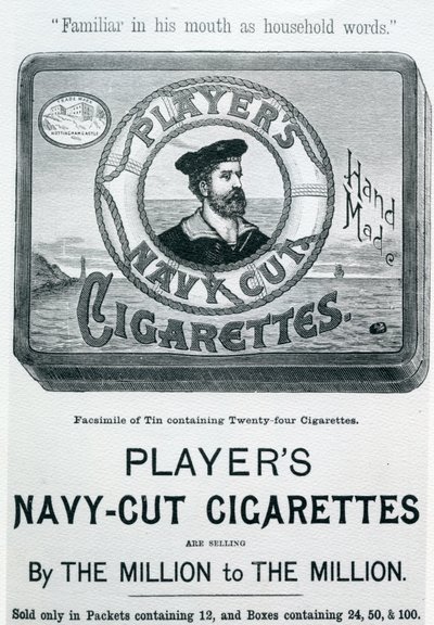 Players Navy Cut Cigarettes, 20. århundre av English School