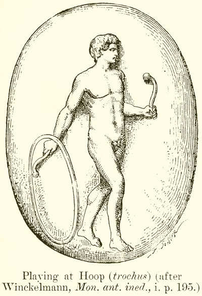 Spiller på Hoop (trochus) (etter Winckelmann, Mon. ant. ined., i. s. 195) av English School
