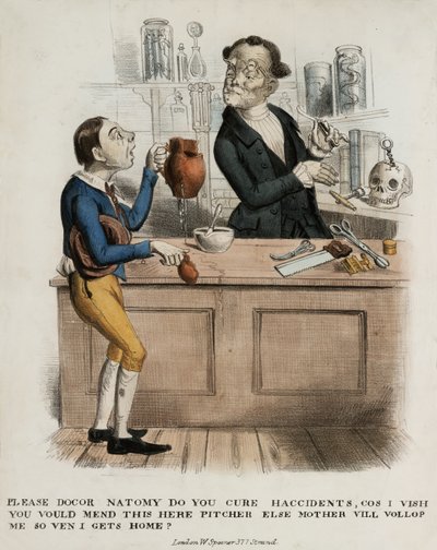 Vennligst doktor anatomi, helbreder du ulykker..., 1830-39 av English School