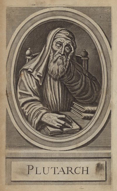 Plutarch , gresk historiker og forfatter (gravering) av English School
