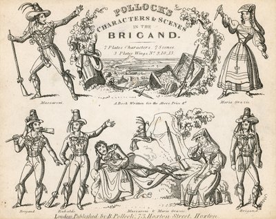 Pollocks karakterer og scener i Brigand av English School