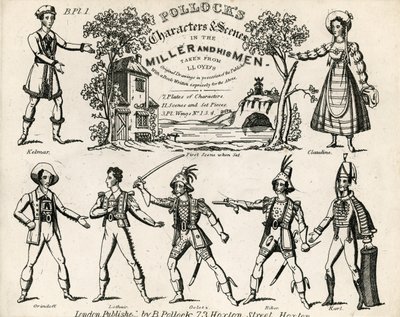 Pollocks karakterer og scener i Miller and His Men av English School