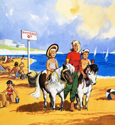 Ponniridning på stranden av English School