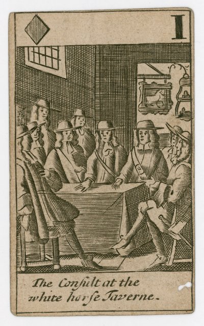 Popish Plot-spillekort av English School