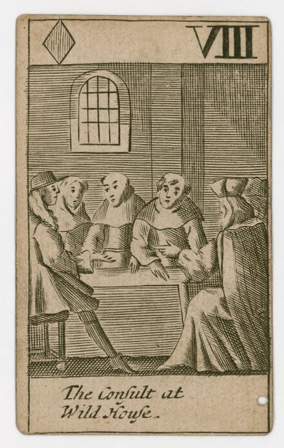 Popish Plot-spillekort av English School