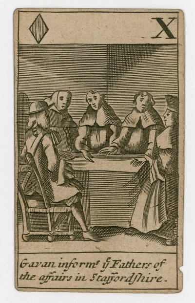 Popish Plot-spillekort av English School