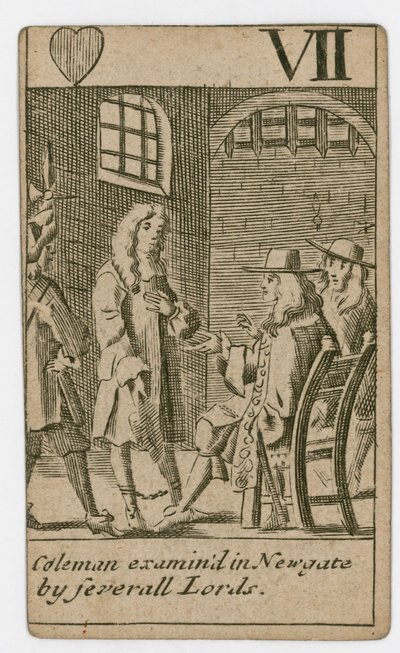 Popish Plot-spillekort av English School