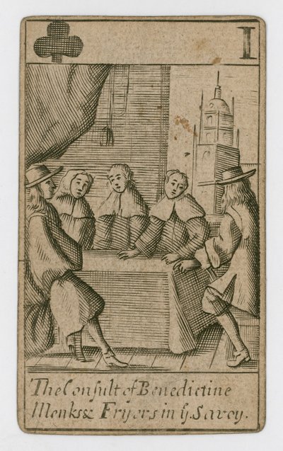 Popish Plot-spillekort av English School