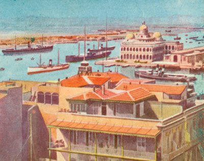 Port Said (fargelitografi) av English School