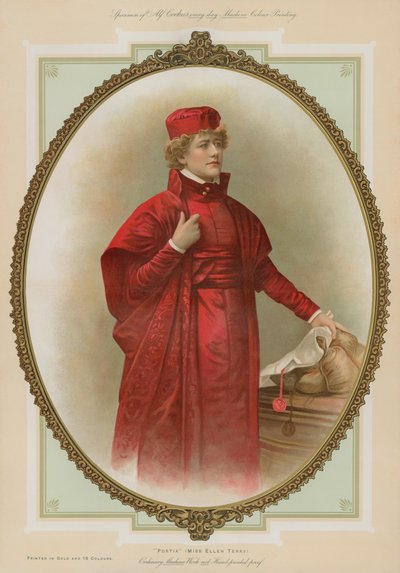 Portia, Miss Ellen Terry von English School