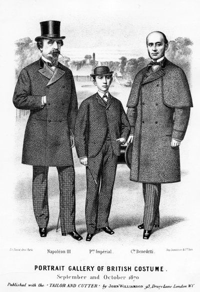 Portrait Gallery of British Costume, utgitt med Tailor and Cutter av John Williamson, 1870 av English School