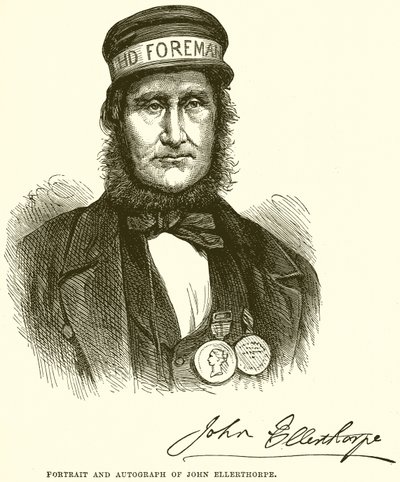 Portrett og autograf av John Ellerthorpe av English School