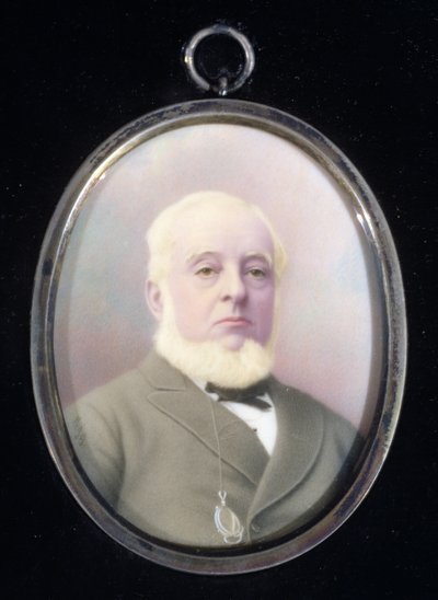 Miniatyrportrett av Warren de la Rue (1815-89) av English School