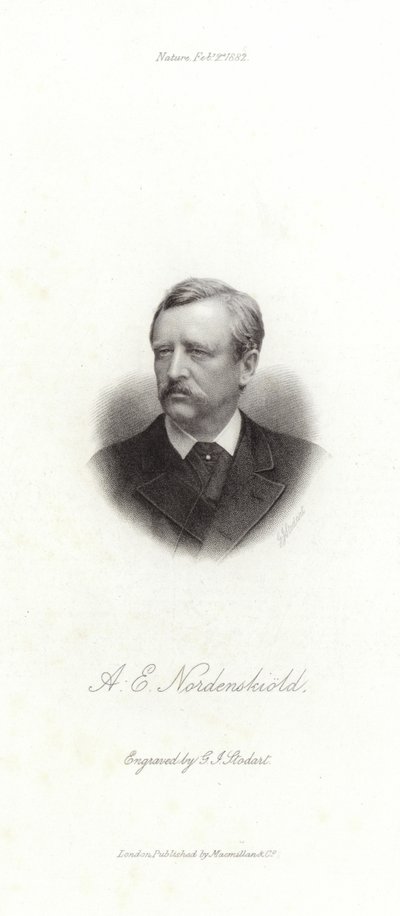 Porträt von A E Nordenskioeld von English School