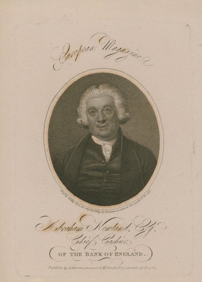Portrett av Abraham Newland av English School