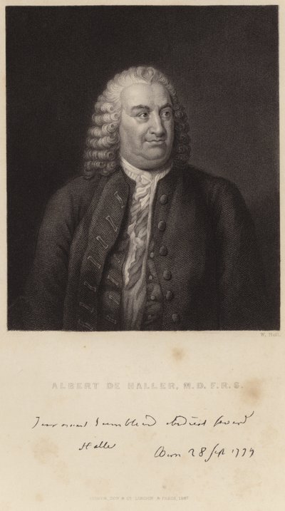 Portrett av Albert de Haller av English School