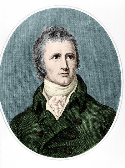 Portrett av Alexander MacKenzie (farget gravering) av English School