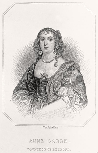 Portrett av Anne Carre, grevinne av Bedford, 1835 av English School