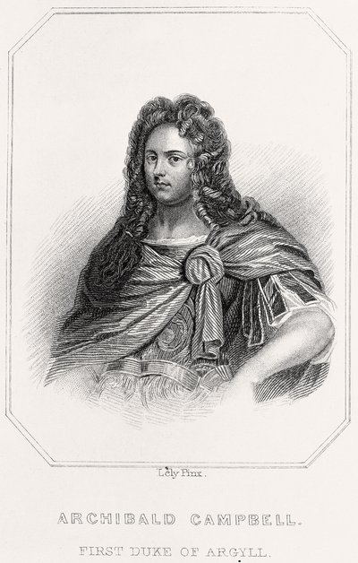 Portrett av Archibald Campbell, 1835 av English School