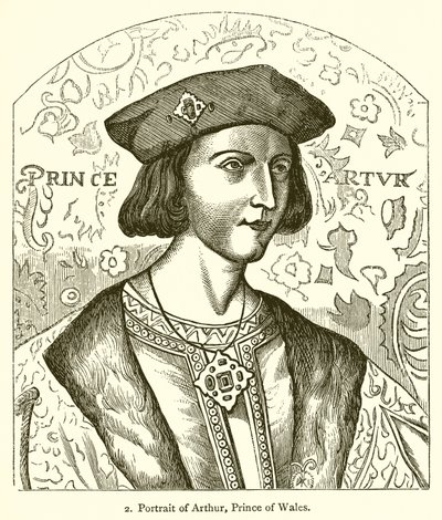 Portrett av Arthur, Prince of Wales av English School