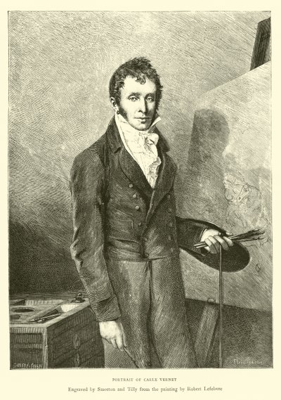 Portrett av Carle Vernet av English School