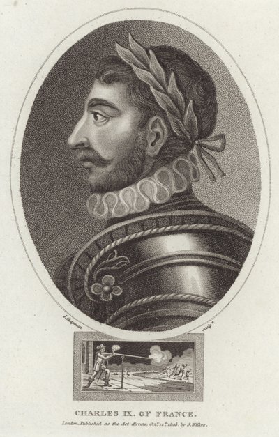 Portrett av Charles IX av Frankrike av English School