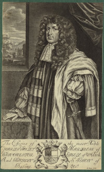 Portrett av Charles Paulet av English School