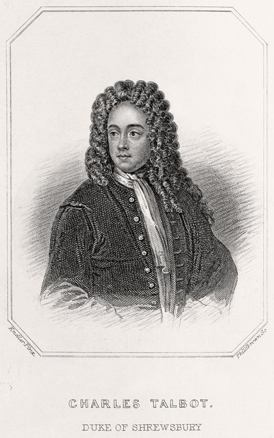 Portrett av Charles Talbot, hertug av Shrewsbury, 1835 av English School