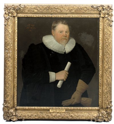 Portrett av David, 1. jarl av Barrymore, ca. 1636 av English School