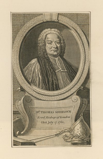 Portrett av Dr Thomas Sherlock, av English School