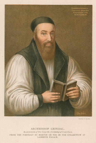 Portrett av Edmund Grindal av English School
