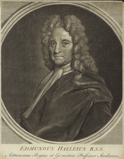 Portrett av Edmond Halley av English School