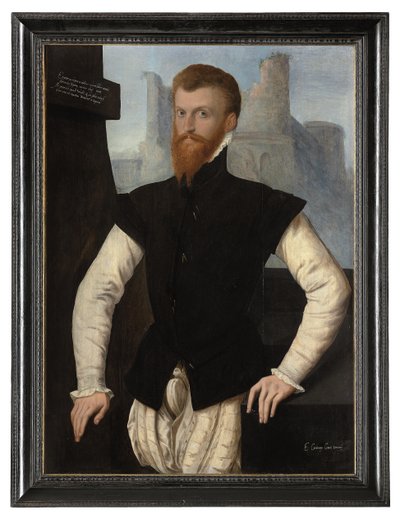 Portrett av Edward Courtenay, 1. jarl av Devon, ca. 1555 av English School