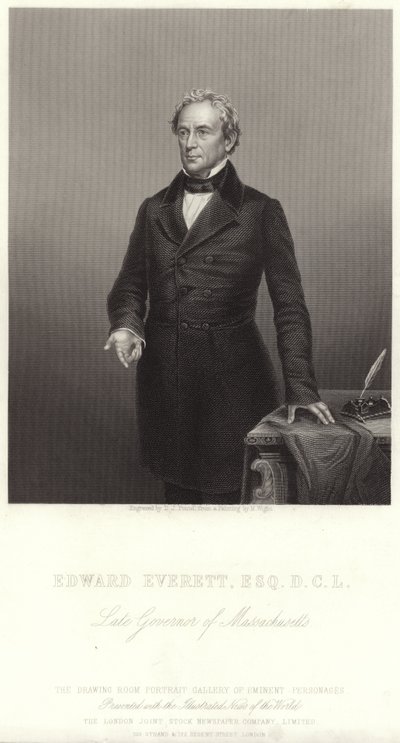 Portrett av Edward Everett av English School
