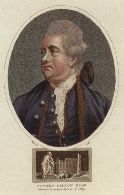 Portrett av Edward Gibbon av English School