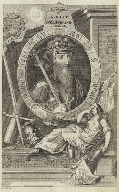 Portrett av Edward III av England av English School