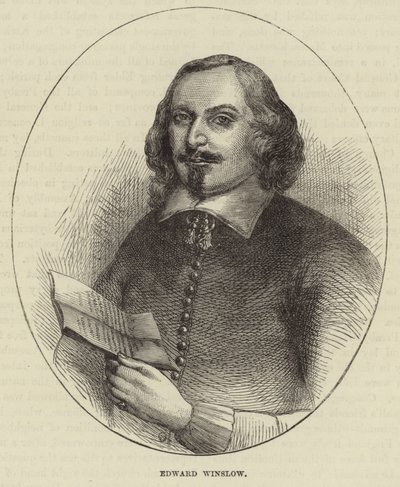 Portrett av Edward Winslow av English School