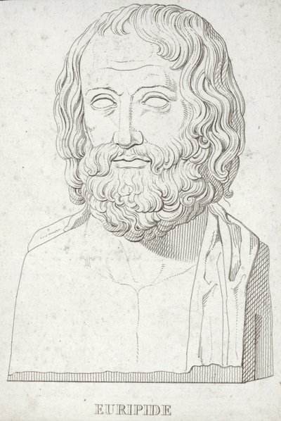 Portrett av Euripides av English School