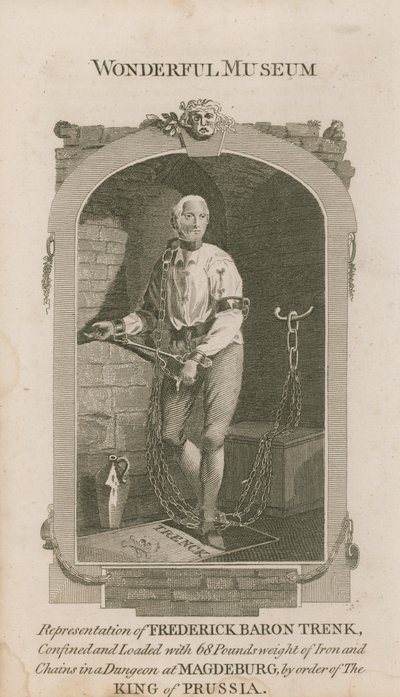 Portrett av Frederick Baron Trenk av English School