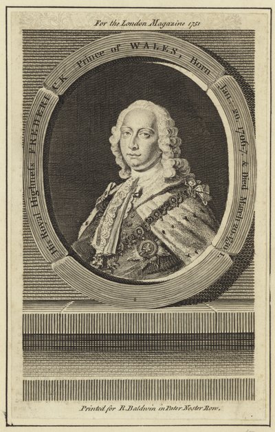 Portrett av Frederick, Prince of Wales av English School
