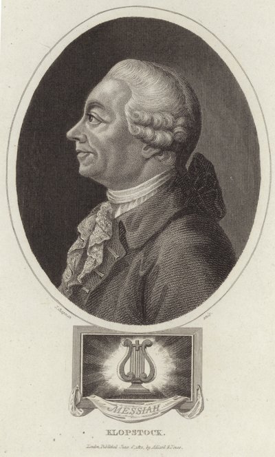 Portrett av Friedrich Gottlieb Klopstock av English School