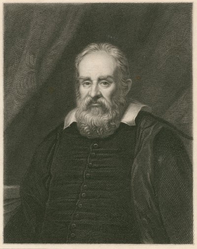 Portrett av Galileo Galilei av English School
