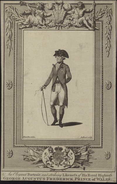 Portrett av George Augustus Frederick, Prince of Wales av English School